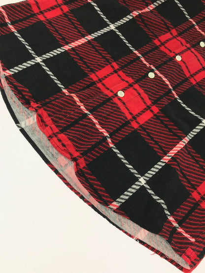 【中古品】【メンズ】 CALVIN KLEIN カルバン クライン 90～00's LS FLANNEL SHIRT ロングスリーブ フランネル シャツ トップス 141-260522-rt-15-tagh サイズ：L カラー：レッド 万代Net店