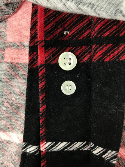 【中古品】【メンズ】 CALVIN KLEIN カルバン クライン 90～00's LS FLANNEL SHIRT ロングスリーブ フランネル シャツ トップス 141-260522-rt-15-tagh サイズ：L カラー：レッド 万代Net店