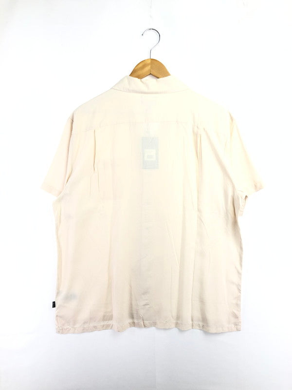 【中古美品】【メンズ】 BRIXTON ブリクストン BUNKER S/S SHIRT 01269 バンカー ショートスリーブ シャツ 開襟シャツ トップス 142-260509-rt-03-tag サイズ：M カラー：ホワイト 万代Net店