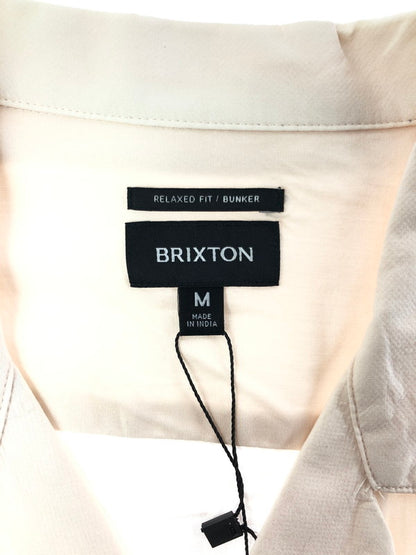 【中古美品】【メンズ】 BRIXTON ブリクストン BUNKER S/S SHIRT 01269 バンカー ショートスリーブ シャツ 開襟シャツ トップス 142-260509-rt-03-tag サイズ：M カラー：ホワイト 万代Net店