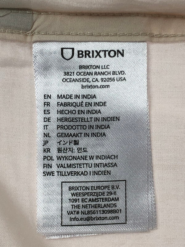 【中古美品】【メンズ】 BRIXTON ブリクストン BUNKER S/S SHIRT 01269 バンカー ショートスリーブ シャツ 開襟シャツ トップス 142-260509-rt-03-tag サイズ：M カラー：ホワイト 万代Net店