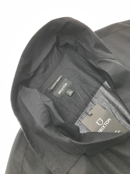 【中古品】【メンズ】 BRIXTON ブリクストン BUNKER S/S WVN 01269 オープンカラーシャツ 半袖シャツ 142-260520-na-25-tagh サイズ：L カラー：ブラック 万代Net店