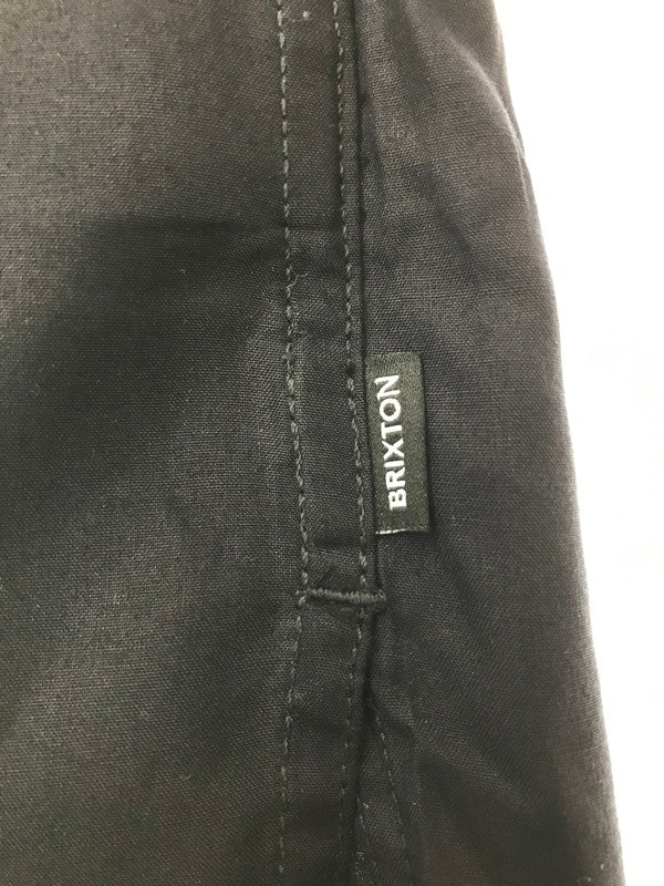 【中古品】【メンズ】 BRIXTON ブリクストン BUNKER S/S WVN 01269 オープンカラーシャツ 半袖シャツ 142-260520-na-25-tagh サイズ：L カラー：ブラック 万代Net店