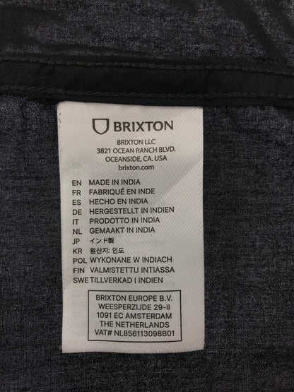 【中古品】【メンズ】 BRIXTON ブリクストン BUNKER S/S WVN 01269 オープンカラーシャツ 半袖シャツ 142-260520-na-25-tagh サイズ：L カラー：ブラック 万代Net店