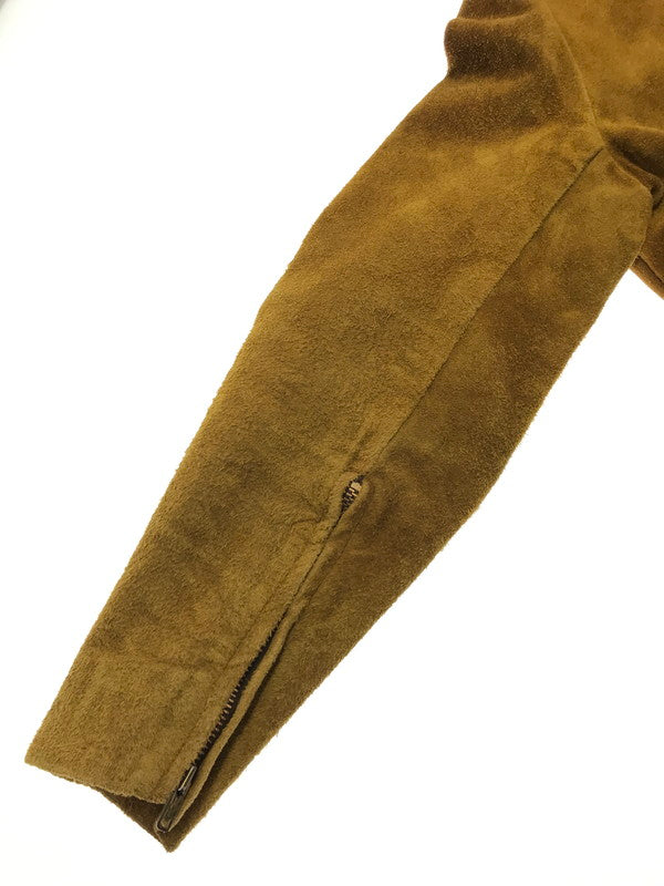 【現状渡し品】【メンズ】 WHEELS OF MAN ホイール オブ マン 60～70's SUEDE LEATHER JACKET スエード レザー ジャケット TALONジッパー ヴィンテージ アウター 146-260425-rt-20-tagh カラー：キャメル 万代Net店