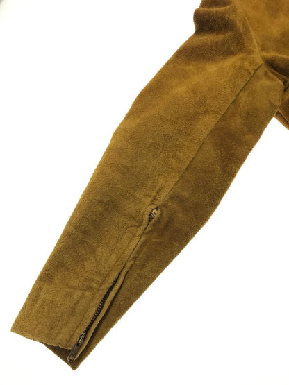 【現状渡し品】【メンズ】 WHEELS OF MAN ホイール オブ マン 60～70's SUEDE LEATHER JACKET スエード レザー ジャケット TALONジッパー ヴィンテージ アウター 146-260425-rt-20-tagh カラー：キャメル 万代Net店