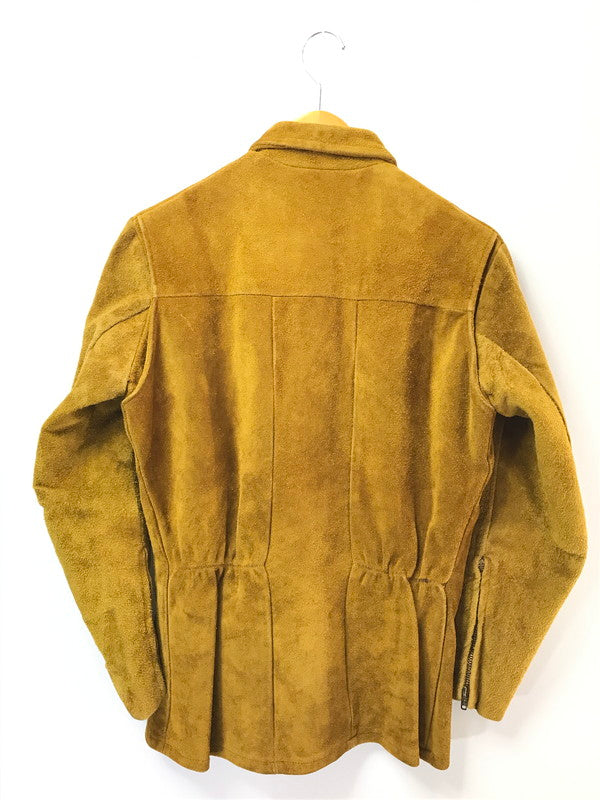 【現状渡し品】【メンズ】 WHEELS OF MAN ホイール オブ マン 60～70's SUEDE LEATHER JACKET スエード レザー ジャケット TALONジッパー ヴィンテージ アウター 146-260425-rt-20-tagh カラー：キャメル 万代Net店