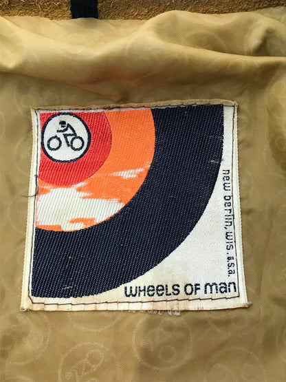 【現状渡し品】【メンズ】 WHEELS OF MAN ホイール オブ マン 60～70's SUEDE LEATHER JACKET スエード レザー ジャケット TALONジッパー ヴィンテージ アウター 146-260425-rt-20-tagh カラー：キャメル 万代Net店