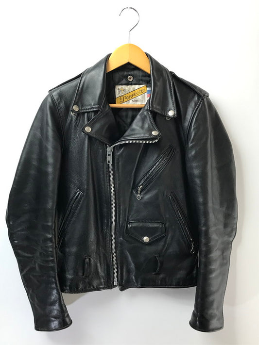 【中古品】【メンズ】 SCHOTT ショット DOUBLE RIDERS JACKET LOT618 USA製 ダブルライダース ジャケット アウター 145-260425-rt-05-tagh サイズ：34 カラー：ブラック 万代Net店
