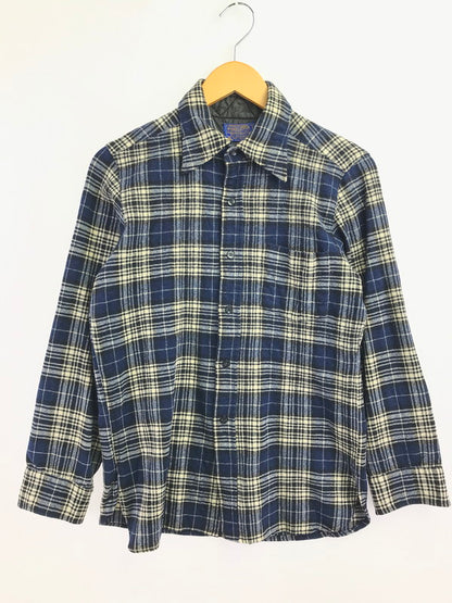 【中古品】【メンズ】 PENDLETON ペンドルトン 70's WOOL CHECK SHIRT USA製 70年代 ウール チェック シャツ トップス 長袖シャツ 146-260820-rt-08-tag サイズ：L カラー：ブルー 万代Net店