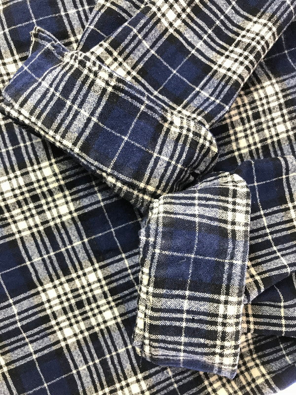 【中古品】【メンズ】 PENDLETON ペンドルトン 70's WOOL CHECK SHIRT USA製 70年代 ウール チェック シャツ トップス 長袖シャツ 146-260820-rt-08-tag サイズ：L カラー：ブルー 万代Net店
