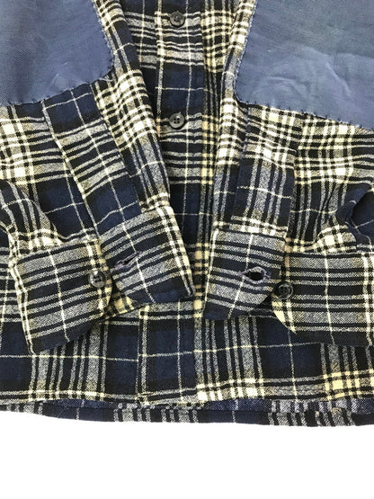 【中古品】【メンズ】 PENDLETON ペンドルトン 70's WOOL CHECK SHIRT USA製 70年代 ウール チェック シャツ トップス 長袖シャツ 146-260820-rt-08-tag サイズ：L カラー：ブルー 万代Net店