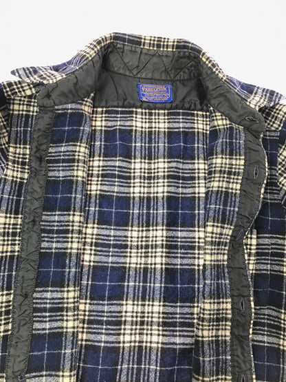 【中古品】【メンズ】 PENDLETON ペンドルトン 70's WOOL CHECK SHIRT USA製 70年代 ウール チェック シャツ トップス 長袖シャツ 146-260820-rt-08-tag サイズ：L カラー：ブルー 万代Net店
