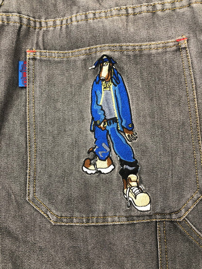 【中古品】【メンズ】 SNOOP DOGG CLOTHING COMPANY スヌープ ドッグ クローシング カンパニー 90's～00's PAINTER DENIM PANTS ペインター デニムパンツ ボトムス 153-260426-rt-12-tagh サイズ：38 カラー：グレー 万代Net店