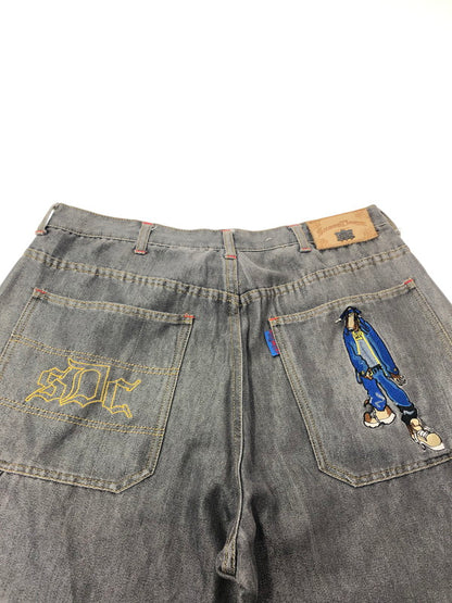 【中古品】【メンズ】 SNOOP DOGG CLOTHING COMPANY スヌープ ドッグ クローシング カンパニー 90's～00's PAINTER DENIM PANTS ペインター デニムパンツ ボトムス 153-260426-rt-12-tagh サイズ：38 カラー：グレー 万代Net店