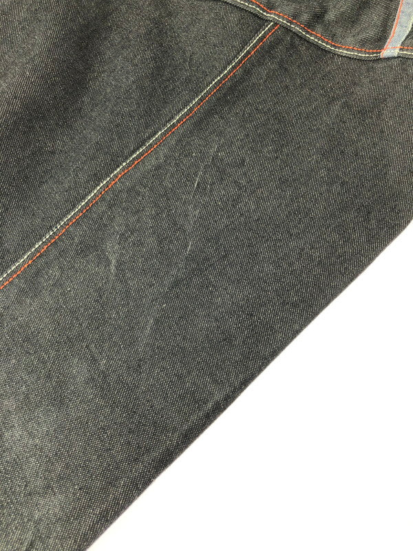 【中古品】【メンズ】 PLATINUM FUBU プラチナム フブ FAT ALBERT DENIM JACKET ファット アルバート デニムジャケット 142-260426-rt-05-tagh サイズ：XL カラー：ブラック 万代Net店