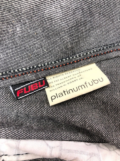 【中古品】【メンズ】 PLATINUM FUBU プラチナム フブ FAT ALBERT DENIM JACKET ファット アルバート デニムジャケット 142-260426-rt-05-tagh サイズ：XL カラー：ブラック 万代Net店
