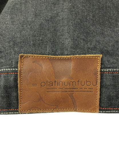 【中古品】【メンズ】 PLATINUM FUBU プラチナム フブ FAT ALBERT DENIM JACKET ファット アルバート デニムジャケット 142-260426-rt-05-tagh サイズ：XL カラー：ブラック 万代Net店