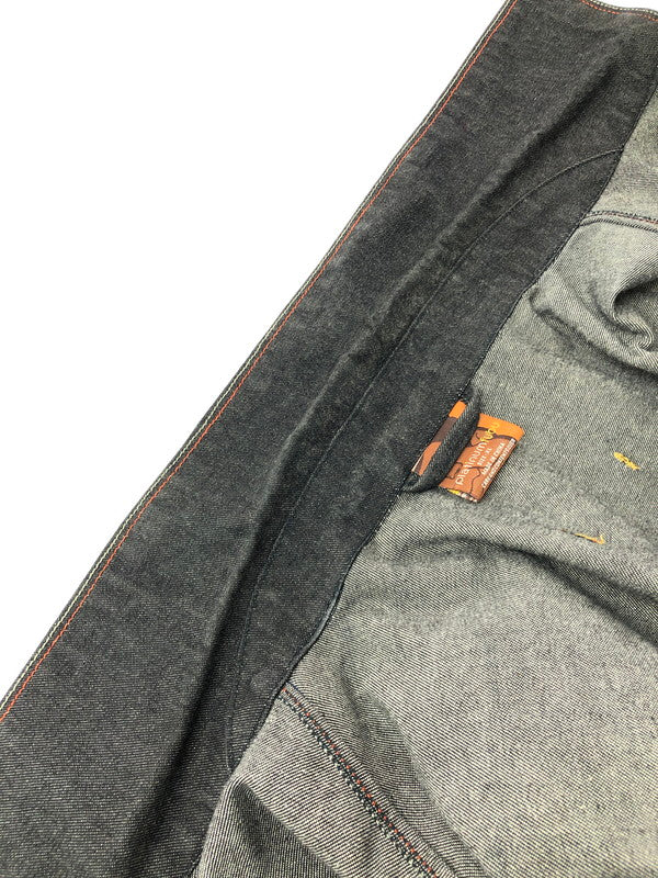 【中古品】【メンズ】 PLATINUM FUBU プラチナム フブ FAT ALBERT DENIM JACKET ファット アルバート デニムジャケット 142-260426-rt-05-tagh サイズ：XL カラー：ブラック 万代Net店
