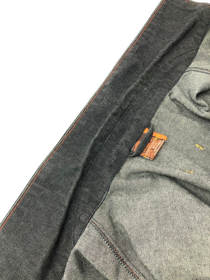 【中古品】【メンズ】 PLATINUM FUBU プラチナム フブ FAT ALBERT DENIM JACKET ファット アルバート デニムジャケット 142-260426-rt-05-tagh サイズ：XL カラー：ブラック 万代Net店