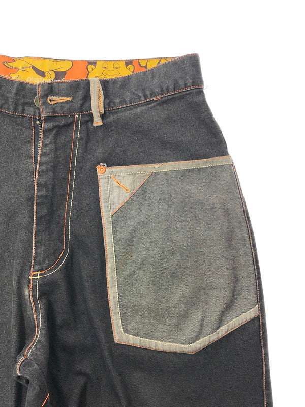 【中古品】【メンズ】 PLATINUM FUBU プラチナム フブ FAT ALBERT DENIM PANTS ファット アルバート デニムパンツ 153-260426-rt-15-tagh サイズ：34 カラー：ブラック 万代Net店
