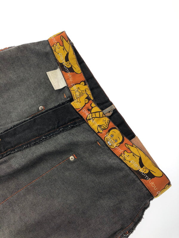 【中古品】【メンズ】 PLATINUM FUBU プラチナム フブ FAT ALBERT DENIM PANTS ファット アルバート デニムパンツ 153-260426-rt-15-tagh サイズ：34 カラー：ブラック 万代Net店