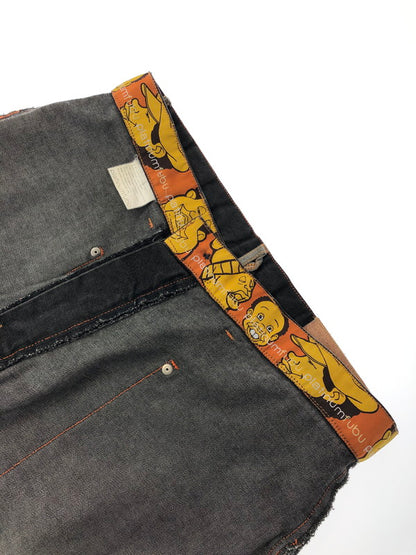 【中古品】【メンズ】 PLATINUM FUBU プラチナム フブ FAT ALBERT DENIM PANTS ファット アルバート デニムパンツ 153-260426-rt-15-tagh サイズ：34 カラー：ブラック 万代Net店
