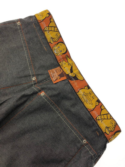 【中古品】【メンズ】 PLATINUM FUBU プラチナム フブ FAT ALBERT DENIM PANTS ファット アルバート デニムパンツ 153-260426-rt-15-tagh サイズ：34 カラー：ブラック 万代Net店