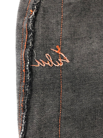 【中古品】【メンズ】 PLATINUM FUBU プラチナム フブ FAT ALBERT DENIM PANTS ファット アルバート デニムパンツ 153-260426-rt-15-tagh サイズ：34 カラー：ブラック 万代Net店
