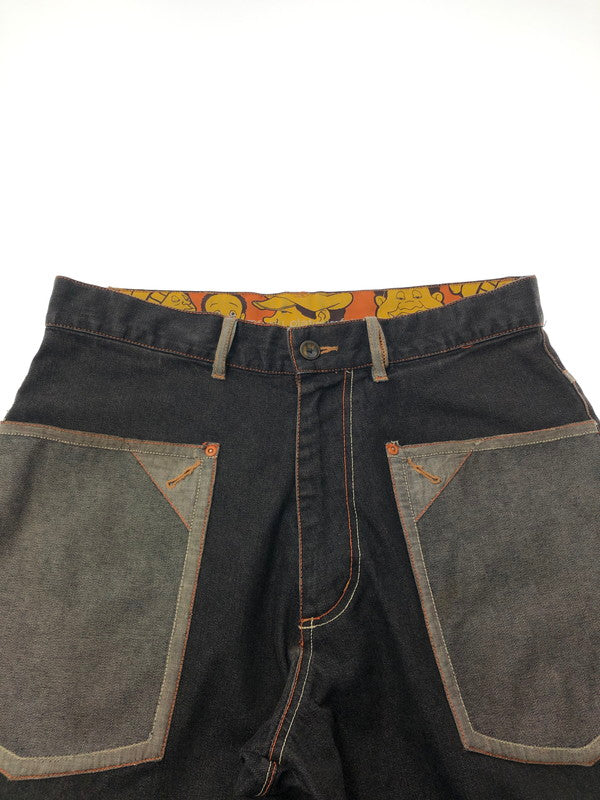 【中古品】【メンズ】 PLATINUM FUBU プラチナム フブ FAT ALBERT DENIM PANTS ファット アルバート デニムパンツ 153-260426-rt-15-tagh サイズ：34 カラー：ブラック 万代Net店
