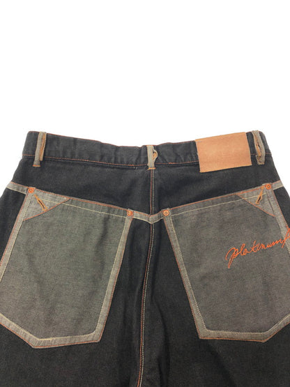 【中古品】【メンズ】 PLATINUM FUBU プラチナム フブ FAT ALBERT DENIM PANTS ファット アルバート デニムパンツ 153-260426-rt-15-tagh サイズ：34 カラー：ブラック 万代Net店