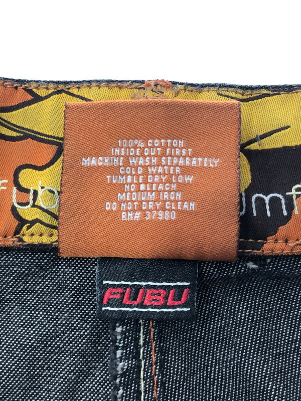 【中古品】【メンズ】 PLATINUM FUBU プラチナム フブ FAT ALBERT DENIM PANTS ファット アルバート デニムパンツ 153-260426-rt-15-tagh サイズ：34 カラー：ブラック 万代Net店