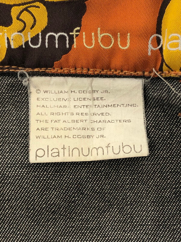 【中古品】【メンズ】 PLATINUM FUBU プラチナム フブ FAT ALBERT DENIM PANTS ファット アルバート デニムパンツ 153-260426-rt-15-tagh サイズ：34 カラー：ブラック 万代Net店