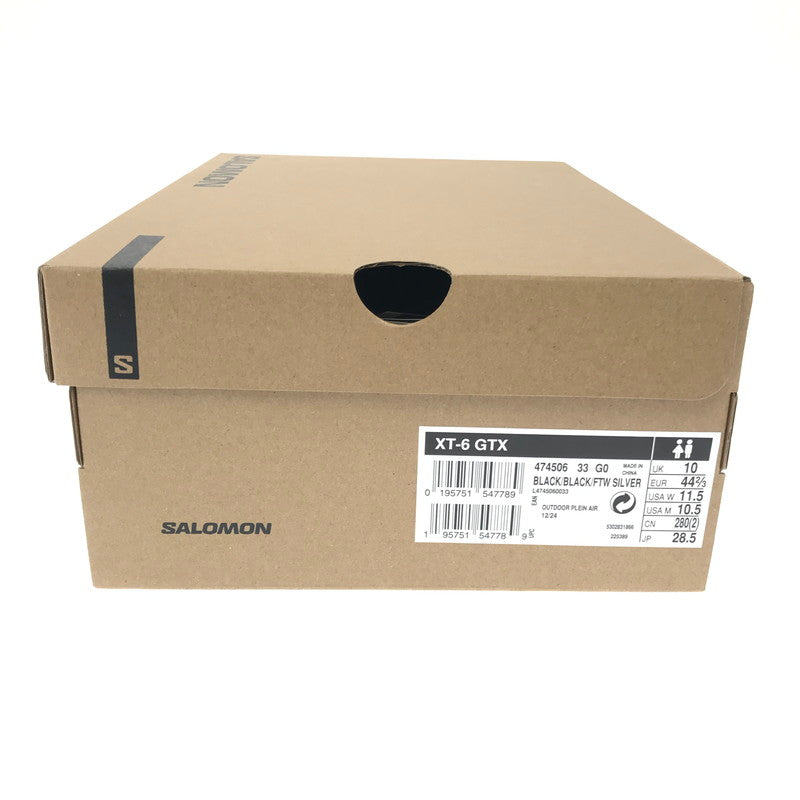 【中古品】【メンズ】 SALOMON サロモン XT-6 GORE-TEX 474506 スニーカー 靴 162-260503-na-18-tagh サイズ：28.5cm US 10.5 カラー：BLACK FOOTWEAR SILVER 万代Net店