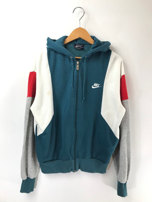 【現状渡し品】【メンズ】 NIKE ナイキ 80'S ZIP UP PARKA 80年代 切り替え ジップアップ パーカー 紺タグ 146-260711-na-15-tagh サイズ：M カラー：マルチカラー 万代Net店
