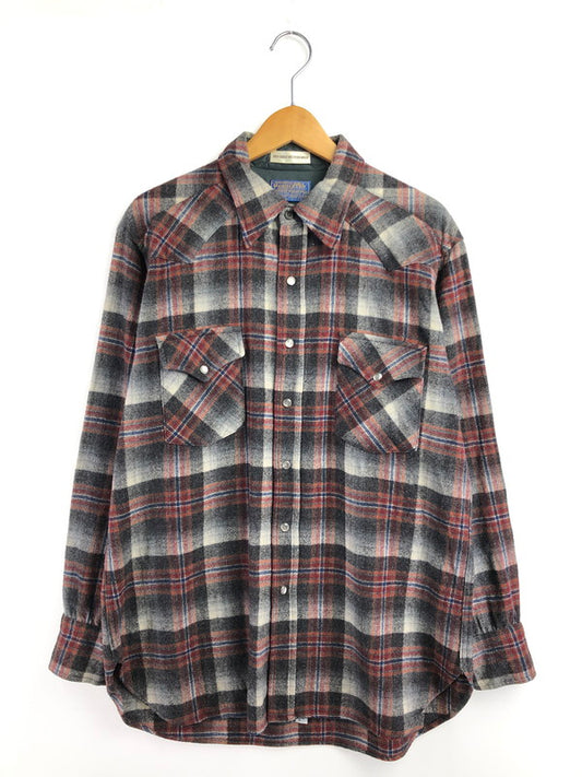 【中古品】【メンズ】 PENDLETON ペンドルトン 70'S WESTERN WOOL CHECK L/S SHIRT 70年代 ウエスタン チェックシャツ 長袖シャツ 146-260425-na-10-tagh サイズ：L カラー：マルチカラー 万代Net店