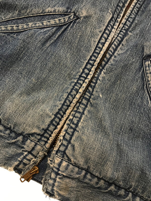 【現状渡し品】【メンズ】 VINTAGE ヴィンテージ 50～60's DENIM JACKET 50年代～60年代 ブランケットライナー付き デニムジャケット アウター ヴィンテージ 146-260425-rt-19-tagh サイズ：44 カラー：インディゴ 万代Net店