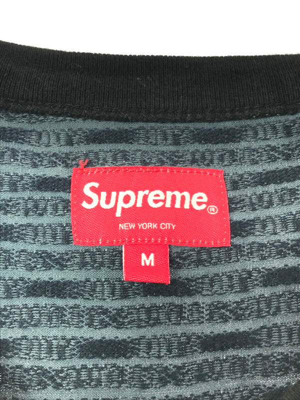 【中古品】【メンズ】 SUPREME シュプリーム 23SS PATCHWORK JACQUARD L/S TOP パッチワーク ジャガード ロングスリーブ トップ 149-260424-rt-22-tagh サイズ：M カラー：マルチカラー 万代Net店