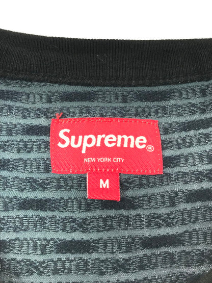 【中古品】【メンズ】 SUPREME シュプリーム 23SS PATCHWORK JACQUARD L/S TOP パッチワーク ジャガード ロングスリーブ トップ 149-260424-rt-22-tagh サイズ：M カラー：マルチカラー 万代Net店