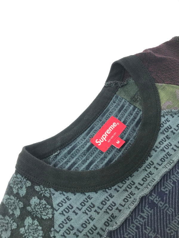 【中古品】【メンズ】 SUPREME シュプリーム 23SS PATCHWORK JACQUARD L/S TOP パッチワーク ジャガード ロングスリーブ トップ 149-260424-rt-22-tagh サイズ：M カラー：マルチカラー 万代Net店