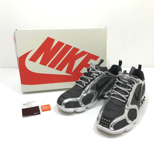 【中古品】【メンズ】 NIKE ナイキ × STUSSY ステューシー AIR ZOOM SPIRIDON CAGED CU1854-001 エアズーム スピリドン ゲージド スニーカー 靴 160-260424-rt-18-tagh サイズ：26.5cm US8.5 カラー：PURE PLATINUM/BLACK-WHITE 万代Net店