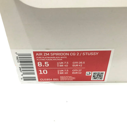 【中古品】【メンズ】 NIKE ナイキ × STUSSY ステューシー AIR ZOOM SPIRIDON CAGED CU1854-001 エアズーム スピリドン ゲージド スニーカー 靴 160-260424-rt-18-tagh サイズ：26.5cm US8.5 カラー：PURE PLATINUM/BLACK-WHITE 万代Net店