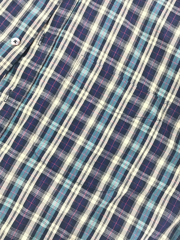 【中古品】【メンズ】 EDDIE BAUER エディー・バウアー 80～90's BD LS SHIRT 80～90年代 ボタンダウン 長袖 シャツ トップス ヴィンテージ 黒タグ 146-260607-rt-07-tagh サイズ：L カラー：マルチカラー 万代Net店