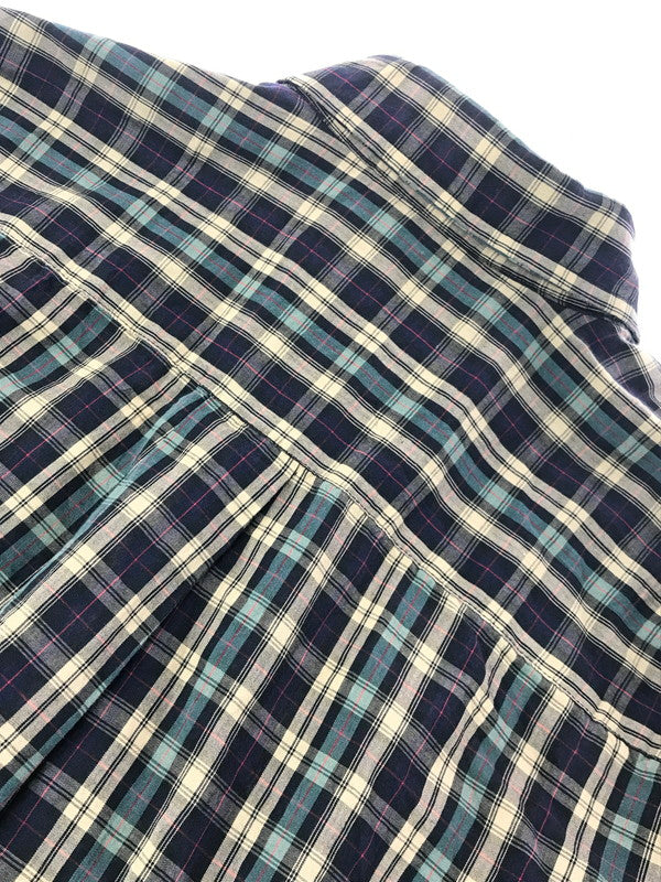 【中古品】【メンズ】 EDDIE BAUER エディー・バウアー 80～90's BD LS SHIRT 80～90年代 ボタンダウン 長袖 シャツ トップス ヴィンテージ 黒タグ 146-260607-rt-07-tagh サイズ：L カラー：マルチカラー 万代Net店