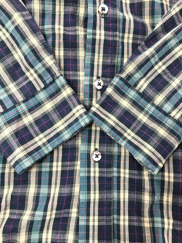 【中古品】【メンズ】 EDDIE BAUER エディー・バウアー 80～90's BD LS SHIRT 80～90年代 ボタンダウン 長袖 シャツ トップス ヴィンテージ 黒タグ 146-260607-rt-07-tagh サイズ：L カラー：マルチカラー 万代Net店