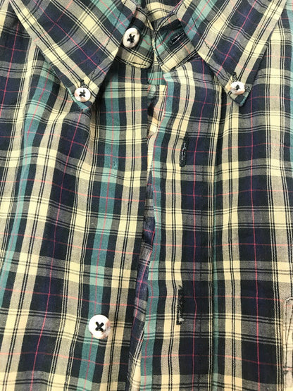 【中古品】【メンズ】 EDDIE BAUER エディー・バウアー 80～90's BD LS SHIRT 80～90年代 ボタンダウン 長袖 シャツ トップス ヴィンテージ 黒タグ 146-260607-rt-07-tagh サイズ：L カラー：マルチカラー 万代Net店
