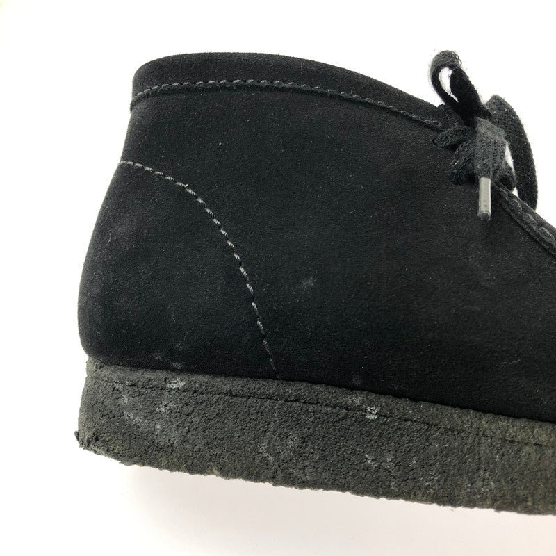 【中古品】【メンズ】 CLARKS クラーク WALLABEE BOOTS 2611332817075 21621 ワラビー ブーツ 靴 165-260507-na-16-tag サイズ：US 8 1/2 カラー：BLACK 万代Net店