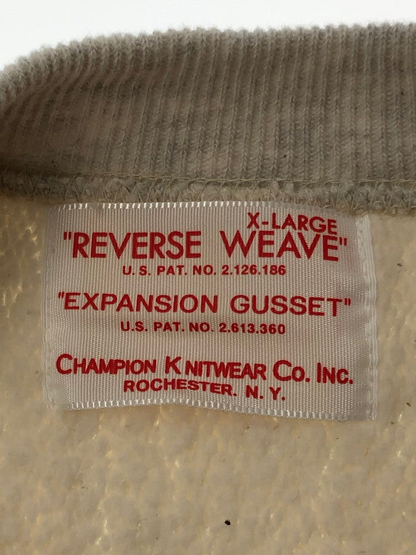 【中古品】【メンズ】 CHAMPION チャンピオン REVERSE WEAVE リバースウィーブ TRUE TO ARCHIVES 2ND PATENT MODEL スウェット トップス 145-260428-yy-08-tag サイズ：XL カラー：ホワイト 万代Net店