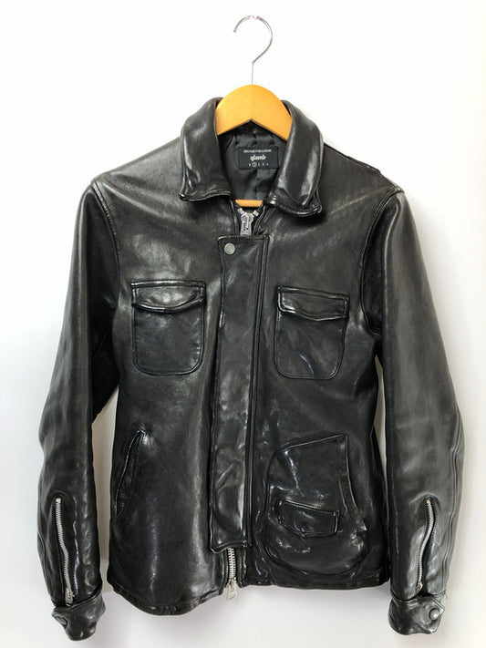 【中古品】【メンズ】 GLAMB グラム ROSSO RIDERS GB0318/JKT05 ロッソライダース ラムレザー ジャケット アウター 142-260428-yy-11-tag サイズ：1 カラー：ブラック 万代Net店