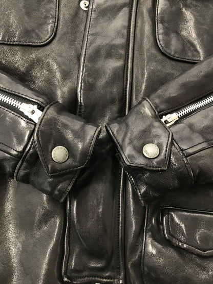 【中古品】【メンズ】 GLAMB グラム ROSSO RIDERS GB0318/JKT05 ロッソライダース ラムレザー ジャケット アウター 142-260428-yy-11-tag サイズ：1 カラー：ブラック 万代Net店